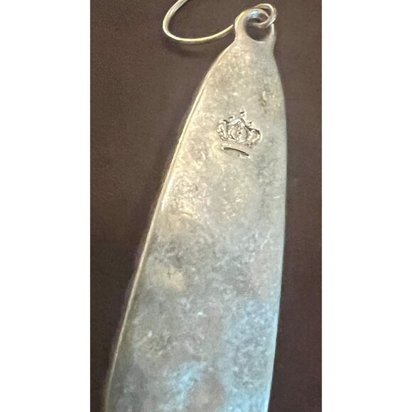 Gold-Plated Dangle Earrings With Iridescent Teardrop Design & Textured Finish - Picture 5 of 6